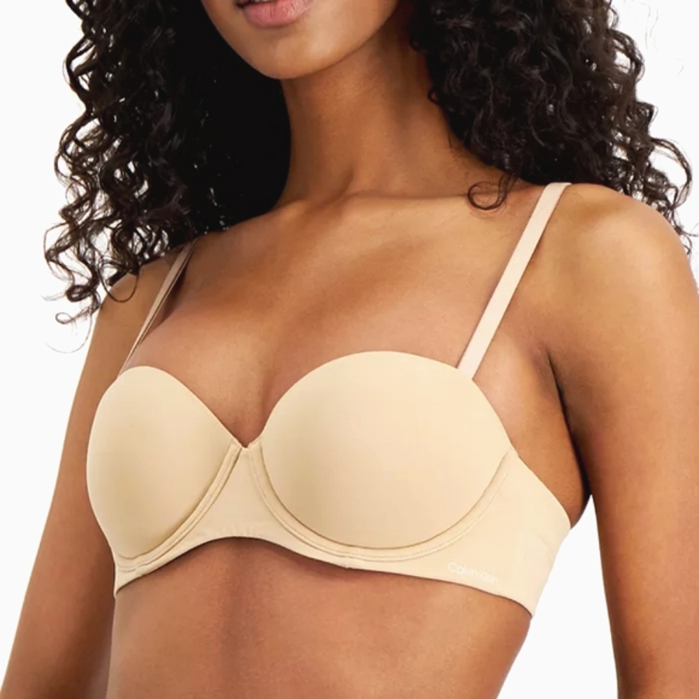 Calvin Klein Perfectly Fit Multi-Way Strapless Push Up Bra - Picture 3 of 11